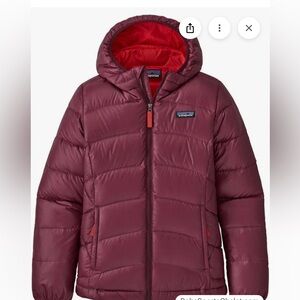 Patagonia Girls' Hi-Loft Down Sweater Hoody Size XS (5/6)